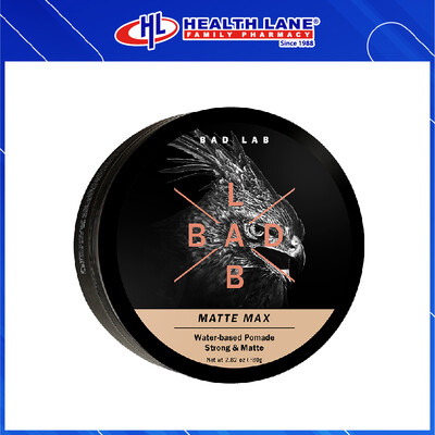 BAD LAB WATER-BASED POMADE MATTE MAX (STRONG & MATT) 80G